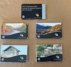 2012-2016 America the Beautiful Quarters Silver Proof Sets - U.S. Mint (S) - Bild 1 von 22