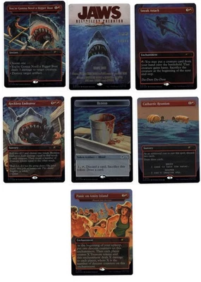 Secret Lair x Jaws: Terror of Amity Island RAINBOW FOIL - Unsealed, Complete Set - Image 1 of 3