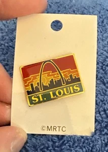 Nos Vtg St Louis Gateway Arch Travel Lapel Hat Pin Missouri Souvenir 49 - Picture 1 of 1