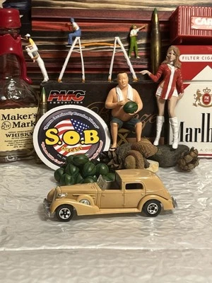 Caddy clásico Hot Wheels Blackwalls 1935 35 1:64 bronceado fundido a presión usado excelente estado HK Foto 1 de 4