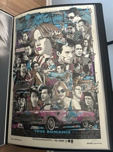 TRUE ROMANCE by Tyler Stout - Regular Signed Edition - 24x36 Art Print - Mondo - Bild 1 von 2