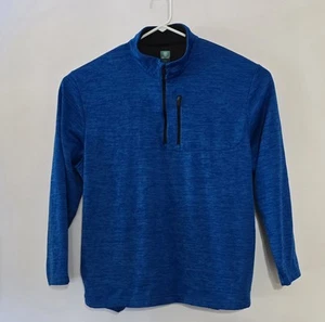 Pro Tour Golf Pullover Jacket 1/4 Zip XL Polyester Pockets Blue Long Sleeves - Picture 1 of 15
