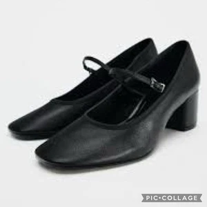 Zara STRAPPY HEELED MARY JANES Black 2” Block Heels USA 8 - Picture 1 of 10