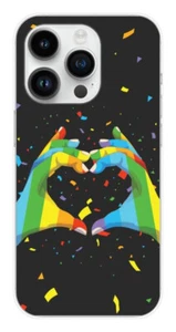 Coque en silicone imprimée compatible Apple iPhone 14 Pro LGBT - Picture 1 of 3