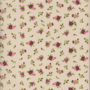 Textiles Français Marfil Floral Tela Francesa | 100% Algodón 140 cm Ancho - Imagen 1 de 1