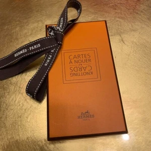 Hermes Cartes A Nouer Knotting Cards No.6 Orange Box Accessory Authentic #6 - Picture 1 of 8