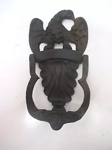 Llamador de puerta de hierro fundido Wilton Products vintage - 8 pulgadas x 4 pulgadas - Imagen 1 de 12