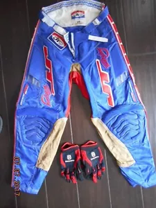 JT PANTS SIZE 28 MOTOCROSS OFFROAD PANTS HUSQVARNA GLOVES MEDIUM COLLECTOR PANTS - Picture 1 of 6