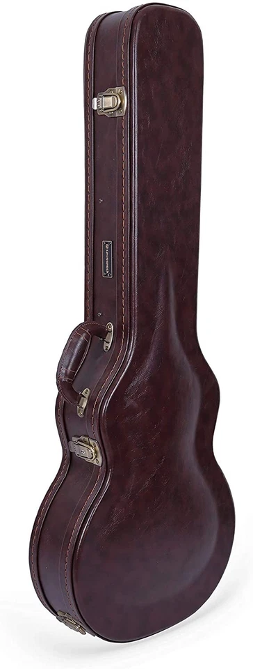 Crossrock CRW602LBR Wooden Case for Les Paul Electric GuitarsBrown CRW620LBR