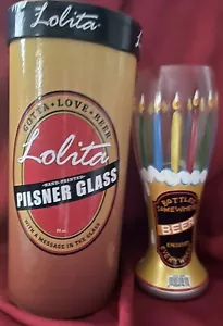 Lolita pilsner beer glass NIB - Picture 1 of 6