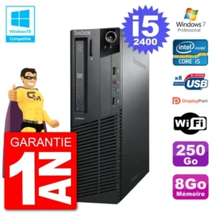 PC Lenovo ThinkCentre M82 SFF i5-2400 RAM 8Go Scheibe 250Go Dvd-Brenner Wifi W7 - Bild 1 von 1