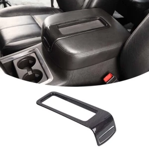 For Chevy Tahoe SIERRA Suburban Carbon Center Console Armrest Storage Box Trims - Picture 1 of 15