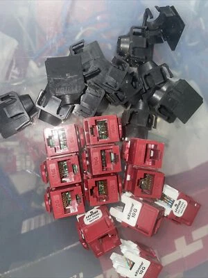 Jack Leviton 6110G-RC6 Extreme CAT 6A UTP, rojo carmesí. Cantidad. 10 piezas., Foto 1 de 4