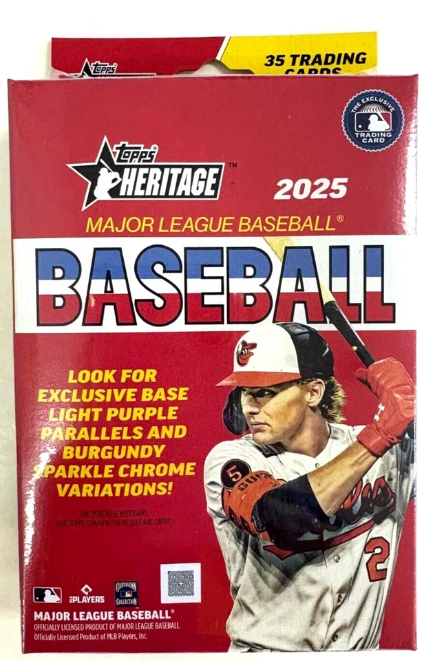 2025 Topps Heritage Baseball Factory Sealed Hanger Box