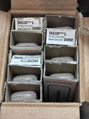 9 Pack, Sylvania DULUX L 20592, 55W 4100k Cool White 4pin 2G11 T5 FT55DL/841/ECO - Image 1 of 4