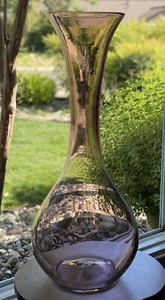 BLENKO Glass Floor Vase 9318 Orchid Topaz Purple Glass 24” - Picture 1 of 7