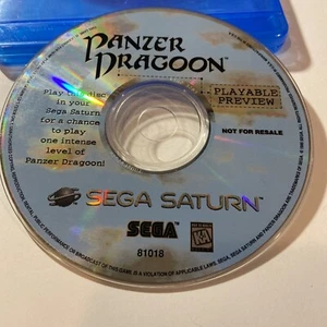 Panzer Dragoon Playable Preview Demo Not for Resale Sega Saturn Disc - Picture 1 of 2
