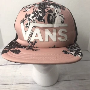 Vans Women's Trucker Snap-Back Hat Pink Floral Off The Wall Cap - Picture 1 of 8