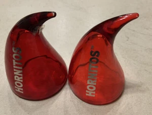 2 gafas de tiro rojo Hornitos tequila de 3" cuerno del diablo - Imagen 1 de 4