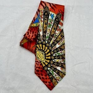 GIANNI VERSACE COUTURE silk tie Moresque Baroque print - Picture 1 of 12