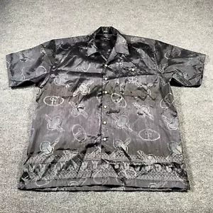 Vintage FUBU Mens 2XL Beetle All Over Print Short Sleeve Shirt Y2K Hip Hop Rap - Picture 1 of 8