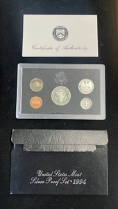 1994 United States Mint Silver Proof Set. Box + COA - Picture 1 of 2
