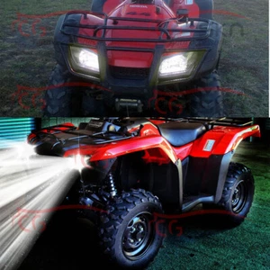 LED Headlight Bulbs Headlamp Durable 6000K White for Honda Rancher 350 400 - Picture 1 of 9