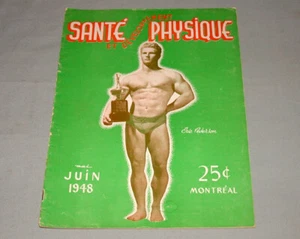 June 1948 Sante et Developpement Magazine Bodybuilding Eric Pederson on Cover - Picture 1 of 1