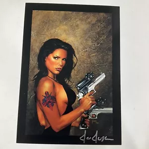 IMPRESIÓN ARTÍSTICA DE DOS PUÑOS FIRMADA JOE JUSKO 2000 - Imagen 1 de 3