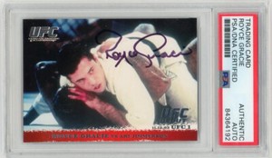 Royce Gracie 2009 Topps UFC Round 1 Rookie #1 Signed PSA/DNA Authentic Autograph