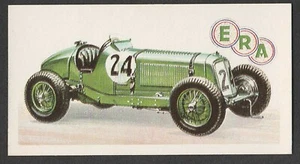 Original 60er Jahre UK Trade Card mit ERA Supercharged 1,5 Liter Auto  - Bild 1 von 1