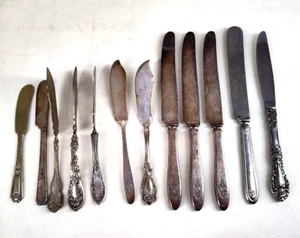 12 Knives & Butter Knives Silverware Flatware Stainless Server - Picture 1 of 17