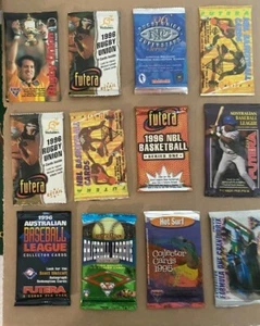 Unopened Sealed Packs of AFL WF Tennis ABL NBL Rugby Union Cards and Stickers - Picture 1 of 82
