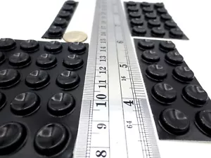 Gummiauflage zum Aufkleben selbstklebende Stoßstange hat 1/2" Pad 1/8" hoch, robustes Polyurethan - Bild 1 von 12