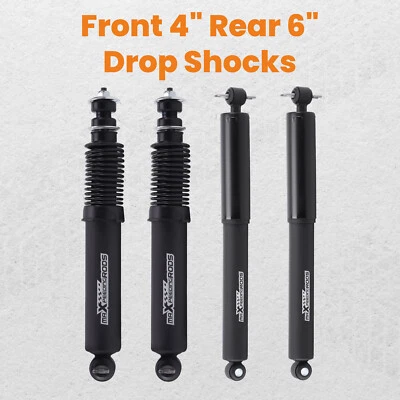 Amortiguadores reductores de caída de 4"/6" para Chevrolet GMC C1500 Silverado Sierra 1988-1998 Foto 1 de 4
