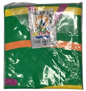 1998 1999 19th World Scout Jamboree Chile Official Neckerchief + Patch (LB1947) - Picture 1 of 2