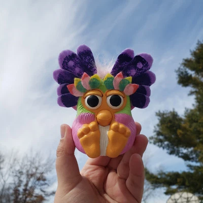 ÚNICO Personalizado Bluey Chattermax McDonald's Furby Foto 1 de 4