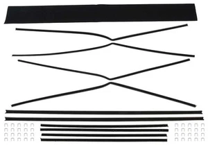 Chevrolet 210 1956-57; juego de fieltro de ventana; techo rígido de 4 puertas; excepto Bel Air - Imagen 1 de 1