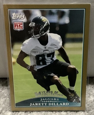 2009 Topps - Jarett Dillard #379 (RC) GOLD /2009 Jaguars - Image 1 of 3
