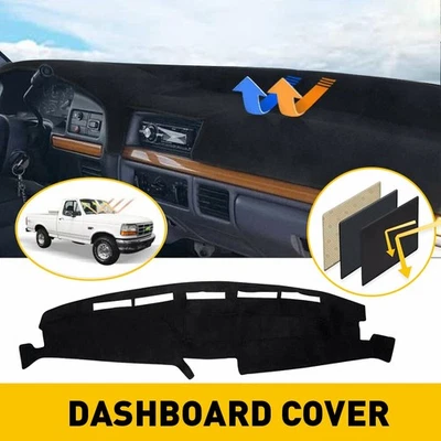 Dashboard Pad Dash Cover Mat For 92-1997 Ford F-150 F-250 F-350 F-450 Car Part H - Image 1 of 4