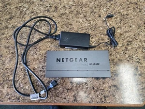 NETGEAR ProSafe GS110TP 8 Ports Wall-Mountable Gigabit Ethernet Switch w/adapter - Picture 1 of 4
