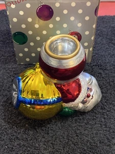 Abt. 56 Metall Weihnachtskerzenhalter Weihnachtsmann, Baum, Ornament Abteilung 56 - Bild 1 von 5