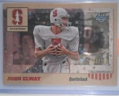 2025 Bowman U Chrome John Elway /100 1955 All-American Star Refractor SSP - Image 1 of 2
