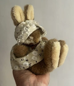 Vintage Sofftees Sleeping Non Non bunny Rabbit By Gemini Soft Toy - Picture 1 of 7