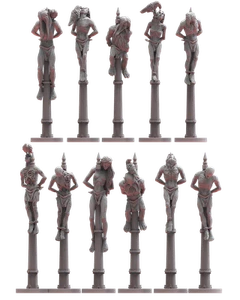 Enanitos Infernales Brillantes Set Impaled Prisoners - Imagen 1 de 1