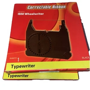 2 Porelon #11413 Correctable Ribbon Use in IBM Wheelwriter Typewriter Black  - Picture 1 of 2