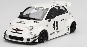 LB-WORKS x Abas Works Abarth 595 Gara White in 1:18 scale by Topspeed - Picture 1 of 7