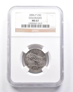 MS67 2006-P Washington State Quarter Colorado NGC *6370 - Picture 1 of 3