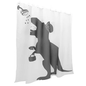Shower Partition Curtain Replacement Cartoon Dinosaur Bath Curtain - Picture 1 of 12
