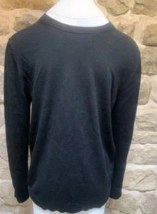 Maglione Reiss uomo maglia nera grande 100% lana maglia fine girocollo ottime condizioni - Foto 1 di 6